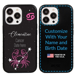 
Zodiac Astrology Case for iPhone 13 Pro - Hybrid - Cancer - Personalized