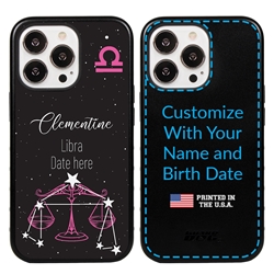 
Zodiac Astrology Case for iPhone 13 Pro - Hybrid - Libra - Personalized