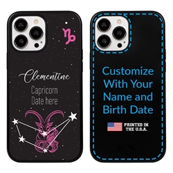 
Zodiac Astrology Case for iPhone 13 Pro Max - Hybrid - Capricorn - Personalized