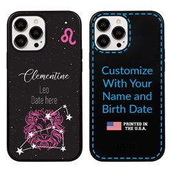 
Zodiac Astrology Case for iPhone 13 Pro Max - Hybrid - Leo - Personalized