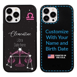 
Zodiac Astrology Case for iPhone 13 Pro Max - Hybrid - Libra - Personalized