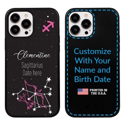 
Zodiac Astrology Case for iPhone 13 Pro Max - Hybrid - Sagittarius - Personalized