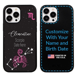 
Zodiac Astrology Case for iPhone 13 Pro Max - Hybrid - Scorpio - Personalized