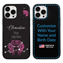 
Zodiac Astrology Case for iPhone 13 Pro Max - Hybrid - Virgo - Personalized
