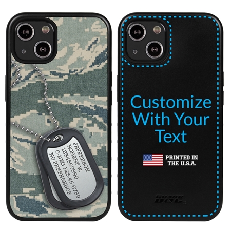Military Case for iPhone 13 Mini - Hybrid - Silencer DogTag ABU Camo
