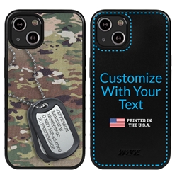 
Military Case for iPhone 13 Mini - Hybrid - Silencer DogTag Ops Camo