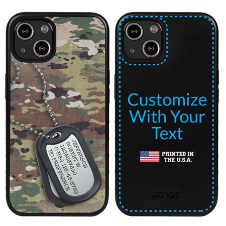 Military Case for iPhone 13 Mini - Hybrid - Silencer DogTag Ops Camo
