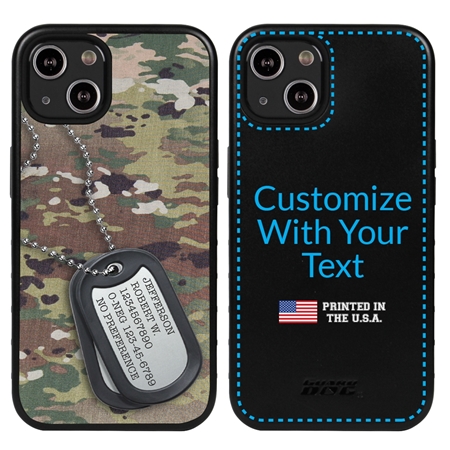 Military Case for iPhone 13 Mini - Hybrid - Silencer DogTag Ops Camo
