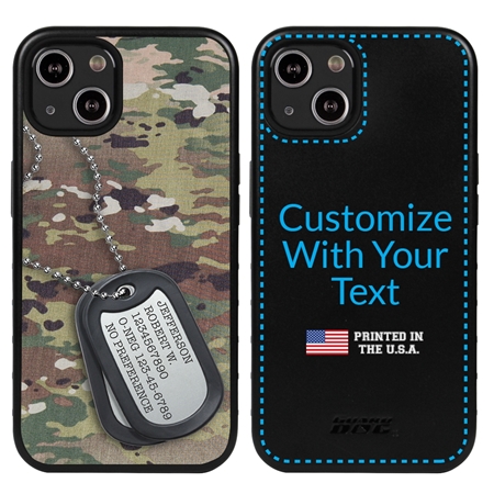 Military Case for iPhone 13 - Hybrid - Silencer DogTag Ops Camo
