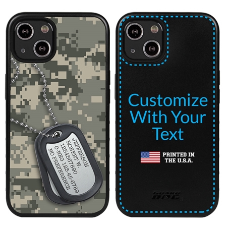 Military Case for iPhone 13 - Hybrid - Silencer DogTag UCP Camo
