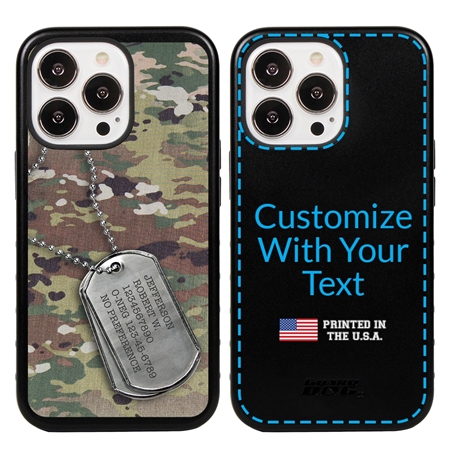 Military Case for iPhone 13 Pro - Hybrid - DogTag Ops Camo
