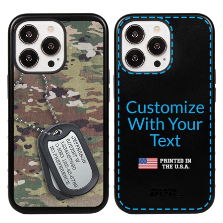 Military Case for iPhone 13 Pro - Hybrid - Silencer DogTag Ops Camo
