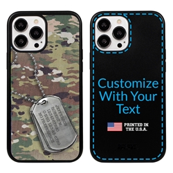 
Military Case for iPhone 13 Pro Max - Hybrid - DogTag Ops Camo