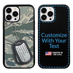 
Military Case for iPhone 13 Pro Max - Hybrid - Silencer DogTag ABU Camo