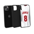 Custom Volleyball Jersey Case for iPhone 13 Mini - Hybrid (White Jersey)
