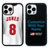 Custom Volleyball Jersey Case for iPhone 13 Pro Max (White Jersey)
