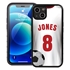Custom Soccer Jersey Hybrid Case for iPhone 13 - (Black Case, Full Color Jersey)
