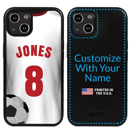 Custom Soccer Jersey Case for iPhone 13 Pro Max - (Black Case, Full Color Jersey)
