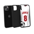 Custom Soccer Jersey Hybrid Case for iPhone 13 Pro Max - (Black Case, Full Color Jersey)
