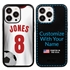 Custom Soccer Jersey Case for iPhone 13 - (Black Case, White Jersey)
