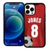 Custom Soccer Jersey Hybrid Case for iPhone 13 Pro - (Black Case, White Jersey)
