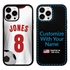 Custom Soccer Jersey Case for iPhone 13 Pro Max - (Black Case, White Jersey)
