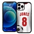 Custom Soccer Jersey Case for iPhone 13 Pro Max - (Black Case, White Jersey)
