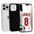 Custom Soccer Jersey Hybrid Case for iPhone 13 Pro Max - (Black Case, White Jersey)
