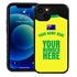 Personalized Australia Soccer Jersey Case for iPhone 13 Mini - Hybrid - (Black Case, Black Silicone)
