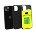 Personalized Australia Soccer Jersey Case for iPhone 13 Mini (Black Case, Black Silicone)
