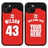 Personalized Canada Soccer Jersey Case for iPhone 13 Mini - Hybrid - (Black Case, Black Silicone)
