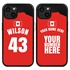 Personalized Canada Soccer Jersey Case for iPhone 13 Mini (Black Case, Black Silicone)
