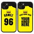 Personalized Colombia Soccer Jersey Case for iPhone 13 Mini (Black Case, Black Silicone)
