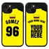 Personalized Colombia Soccer Jersey Case for iPhone 13 Mini - Hybrid - (Black Case, Black Silicone)
