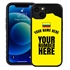 Personalized Colombia Soccer Jersey Case for iPhone 13 Mini - Hybrid - (Black Case, Black Silicone)
