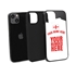 Personalized England Soccer Jersey Case for iPhone 13 Mini - Hybrid - (Black Case, Black Silicone)

