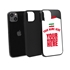 Personalized Iran Soccer Jersey Case for iPhone 13 Mini - Hybrid - (Black Case, Black Silicone)
