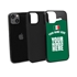 Personalized Mexico Soccer Jersey Case for iPhone 13 Mini - Hybrid - (Black Case, Black Silicone)
