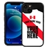 Personalized Peru Soccer Jersey Case for iPhone 13 Mini - Hybrid - (Black Case, Black Silicone)
