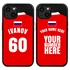 Personalized Russia Soccer Jersey Case for iPhone 13 Mini - Hybrid - (Black Case, Black Silicone)
