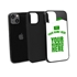 Personalized Saudi Arabia Soccer Jersey Case for iPhone 13 Mini (Black Case, Black Silicone)
