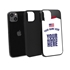 Personalized USA Soccer Jersey Case for iPhone 13 Mini (Black Case, Black Silicone)

