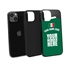 Personalized Mexico Soccer Jersey Case for iPhone 13 - Hybrid - (Black Case, Black Silicone)
