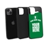 Personalized Nigeria Soccer Jersey Case for iPhone 13 (Black Case, Black Silicone)
