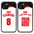 Personalized Poland Soccer Jersey Case for iPhone 13 (Black Case, Black Silicone)
