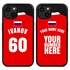 Personalized Russia Soccer Jersey Case for iPhone 13 - Hybrid - (Black Case, Black Silicone)
