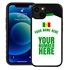 Personalized Senegal Soccer Jersey Case for iPhone 13 - Hybrid - (Black Case, Black Silicone)
