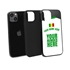 Personalized Senegal Soccer Jersey Case for iPhone 13 (Black Case, Black Silicone)
