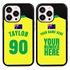 Personalized Australia Soccer Jersey Case for iPhone 13 Pro - Hybrid - (Black Case, Black Silicone)
