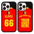 Personalized Belgium Soccer Jersey Case for iPhone 13 Pro (Black Case, Black Silicone)
